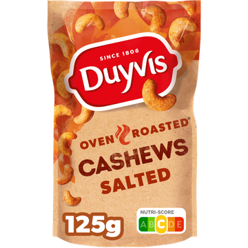 Duyvis Oven Roasted Gezouten Cashews 125 gr