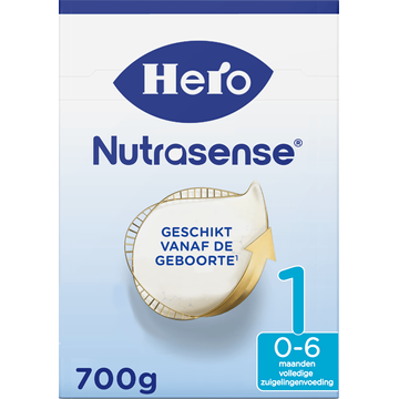 Hero Nutrasense Zuigelingenvoeding 1  0-6 Maanden 700 g