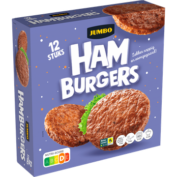 Jumbo Hamburgers 12 Stuks