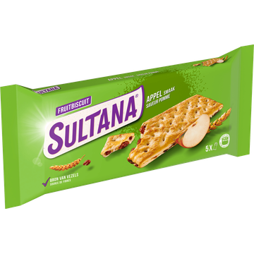 Sultana Fruitbiscuit Appel koek 5x3 stuks