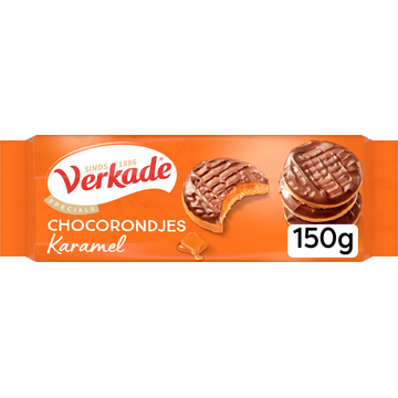 Verkade Chocorondjes Karamel koekjes