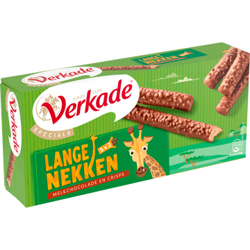 Verkade Lange Nekken Melkchocolade koekjes 5x2 stuks