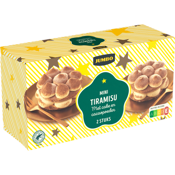 Jumbo Mini Tiramisu 2 Stuks