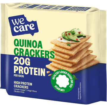 WeCare High Protein Quinoa Crackers 100 g
