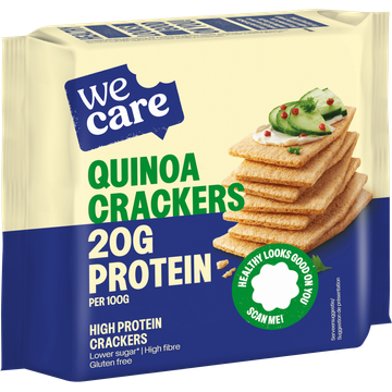 WeCare High Protein Quinoa Crackers 100 g