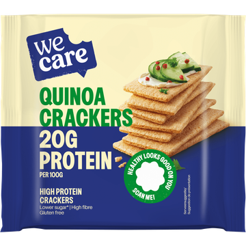 WeCare High Protein Quinoa Crackers 100 g