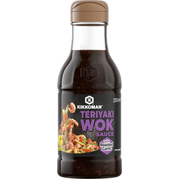 Kikkoman Teriyaki Wok Sauce with Roasted Garlic 250 ml