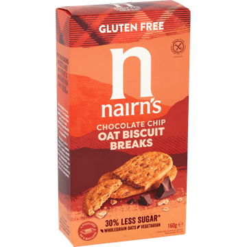 Nairn's Chocolate Chip Oat Biscuit Breaks 16 Stuks 160 g
