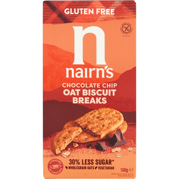 Nairn's Chocolate Chip Oat Biscuit Breaks 16 Stuks 160 g