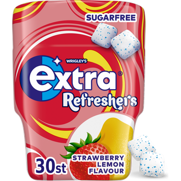 EXTRA Refreshers Strawberry Suikervrije kauwgom 30 Stuks
