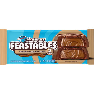 Feastables Mr Beast Cups Creamy Hazelnut 40g