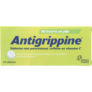 Antigrippine Tabletten bij griep en verkoudheid, 20 stuks