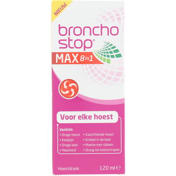 Bronchostop Max 8in1 hoestdrank 120ml