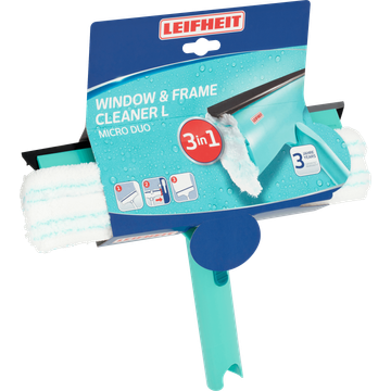 Leifheit Window & Frame Cleaner L Micro Duo 3 in 1