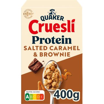 Quaker Cruesli Protein Salted Caramel & Brownie 400 gr