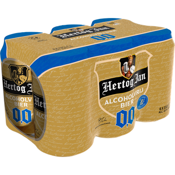 Hertog Jan Alcoholvrij Bier Blik 6 x 33 cl