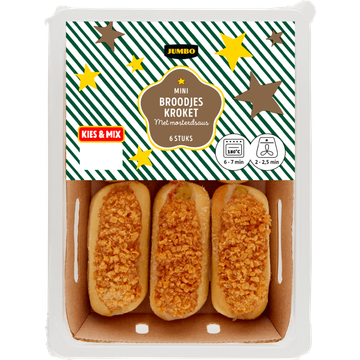 Jumbo Mini Broodjes Kroket met Mosterdsaus 6 Stuks