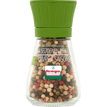 Verstegen Biologische 4 Seizoenen Peper met Molen 43 g