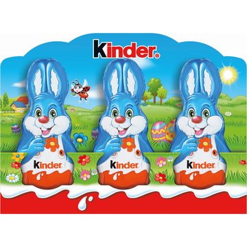 Kinder Paashaas Melkchocolade 3 Stuks 45 g