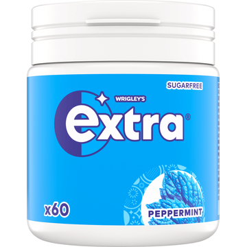 Extra peppermint Suikervrije Kauwgom 60st