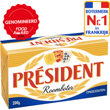 Président Roomboter Ongezouten 200 g