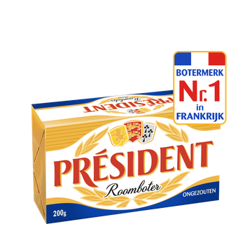 Président Roomboter Ongezouten 200 g