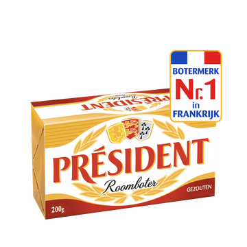 Président Roomboter Gezouten 200 g