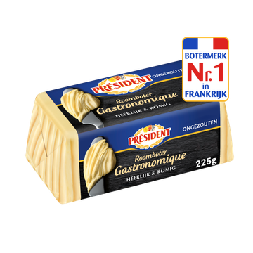 Président Roomboter Ongezouten 225 g