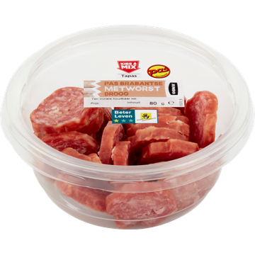 Jumbo Pas Brabantse Metworst Droog 80 g