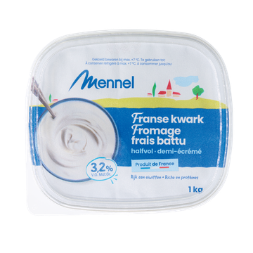 Mennel Fromage Frais Battu 3,2% Vet 1 kg