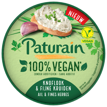 Paturain Vegan Knoflijk & Fijne Kruiden 140g