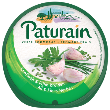 Paturain Verse Roomkaas Knoflook & Fijne Kruiden 90 g