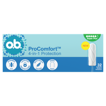 o.b. ProComfort 4-in-1 Protection Super Plus Tampons 32 Stuks