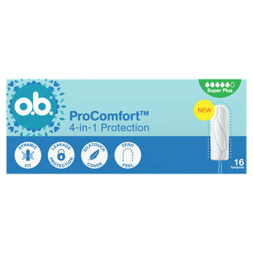 o.b. ProComfort 4-in-1 Protection Super Plus Tampons 16 Stuks