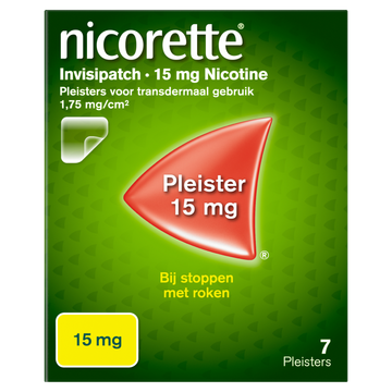 Nicorette Invisipatch 15 mg Nicotine Pleister 15 mg 7 Pleisters