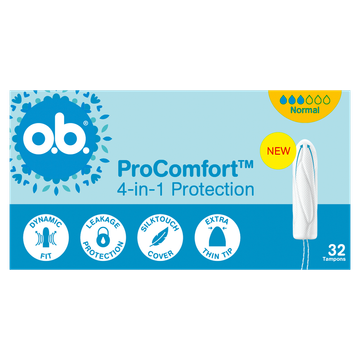 o.b. ProComfort 4-in-1 Protection Normal Tampons 32 Stuks