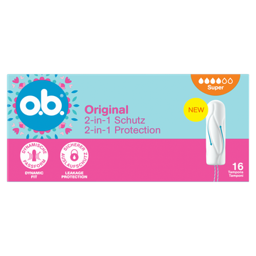 O.B. Original 2-in-1 Bescherming Tampons 16 Stuks