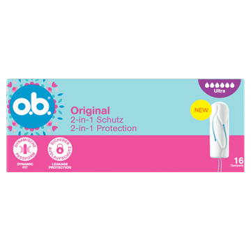 O.B. Original 2-in-1 Bescherming Tampons 16 Stuks