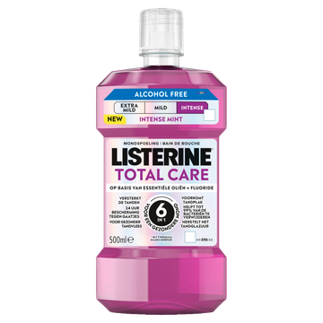 Listerine Mondspoeling Total Care op Basis van Essentiële Oliën + Fluoride 500 ml