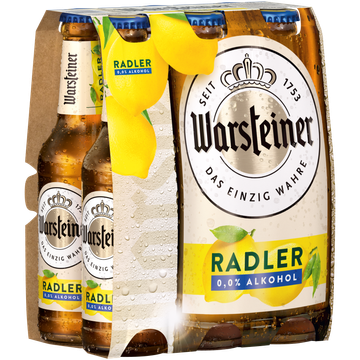 Warsteiner - Alcoholvrij Radler 0.0% - Fles - 6 x 330ML