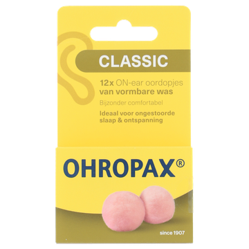 Ohropax Classic oordopjes, 12 stuks