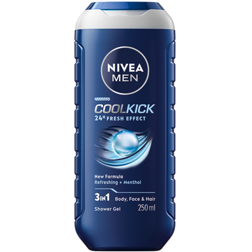 Nivea Men Cool Kick 3 In 1 Showergel 250 ML