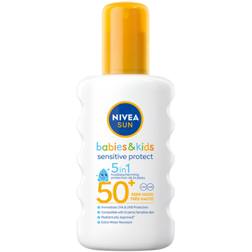 Nivea Sun Babies & Kids Sensitive Zonnebrand Spray SPF 50 200 ML