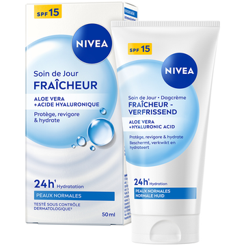 Nivea Dagcrème Verfrissend Aloe Vera Hyaluronic Acid SPF15 50 ML