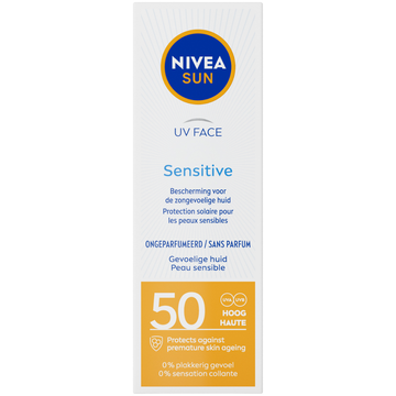 Nivea Sun Gezicht SPF 50 ZonnecrÃ¨me Sensitive 50 ML