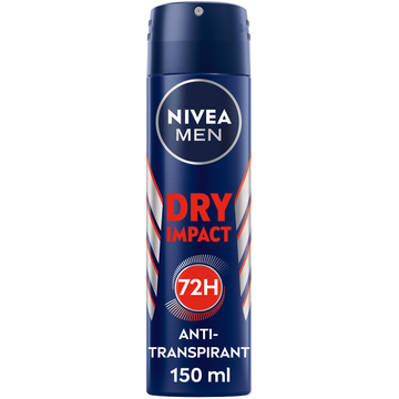 NIVEA MEN Dry Impact Anti-Transpirant Spray - 150ml