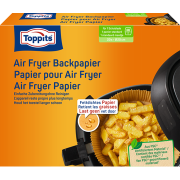 Toppits Airfryer Papier ø20 cm 20 Stuks