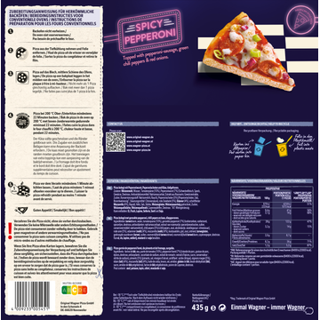 Wagner Big Sensation Spicy Pepperoni 435g