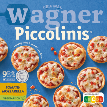 Original Wagner Piccolinis Pizza Tomate-Mozzarella 3 x 3 Stuks 270 g