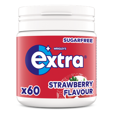 Extra Strawberry Suikervrije Kauwgom 60st